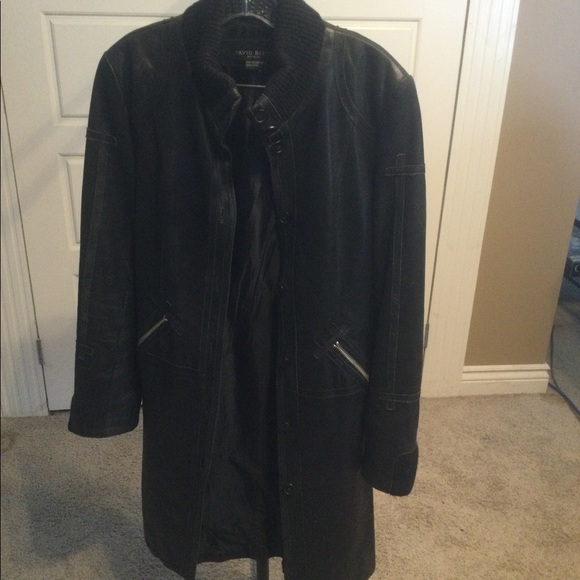David Bitton Leather Coat - Picture 7 of 11